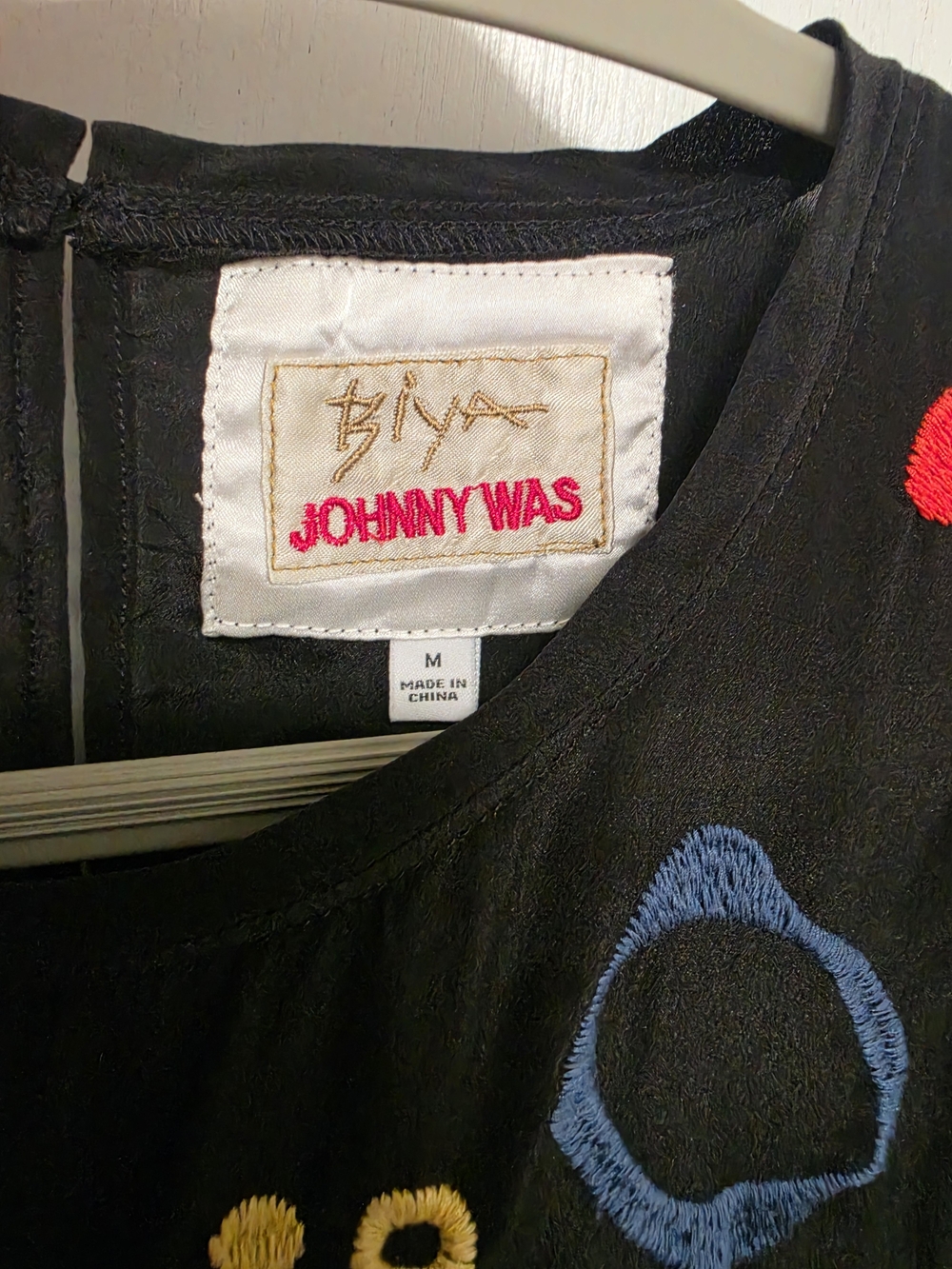 Johnny Was 100% Silk Blouse Sz M - Picture 8 of 14